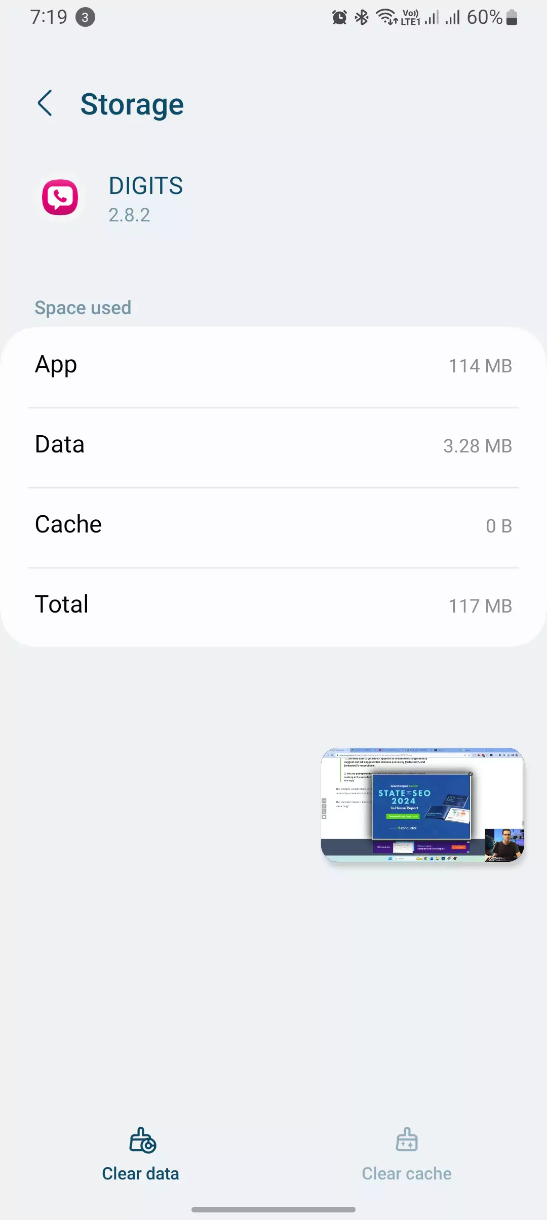 clearing cache of tmobile app