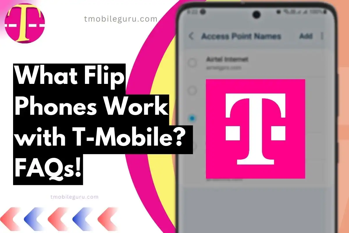 screenshot of tmobile with overlay text What Flip Phones Work with T-Mobile