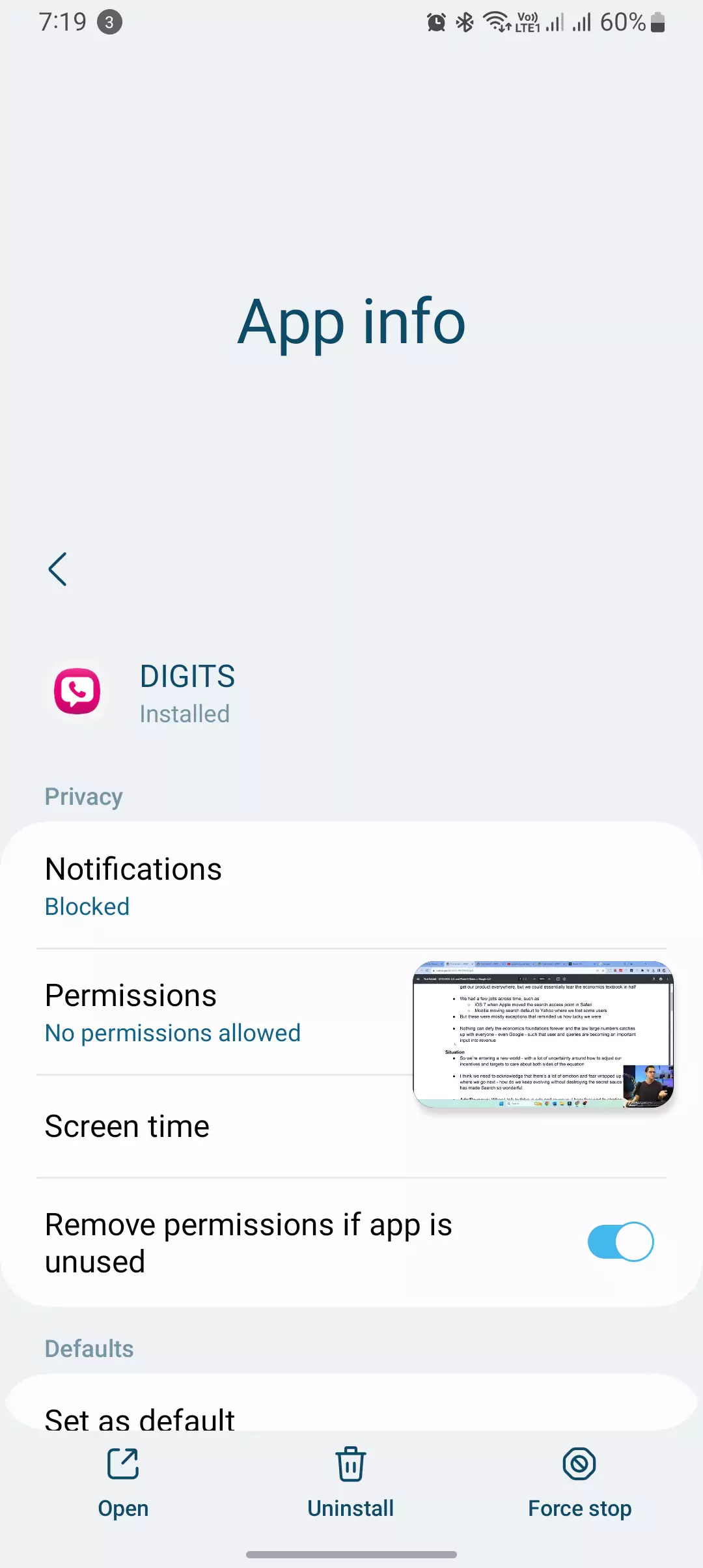 tmobile digit app info to uninstall